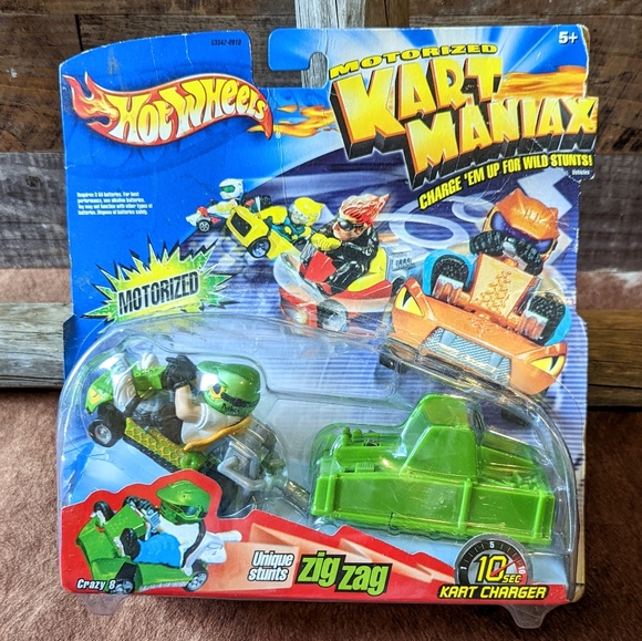 Vintage Hot Wheels Collectible Motorized Crazy 8 Kart Maniax - Picture 1 of 16